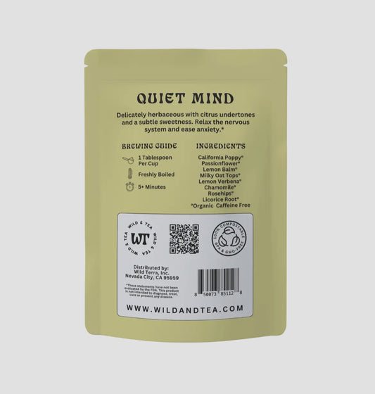 Quiet Mind Herbal Tea by Wild & Tea