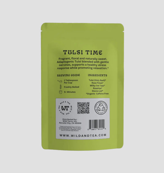 Tulsi Time Herbal Tea by Wild & Tea