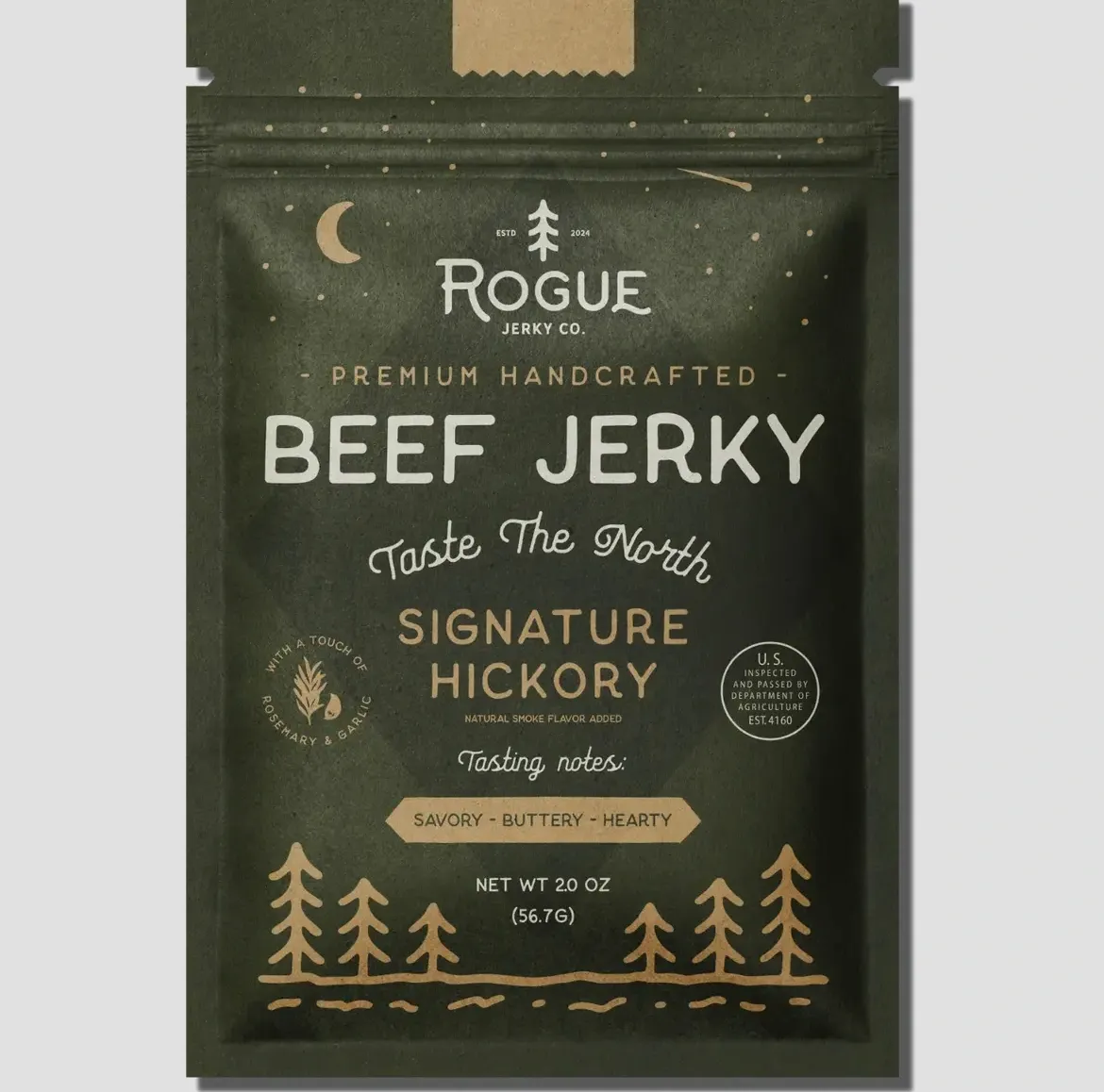 Hickory Beef Jerky by Rogue Jerky