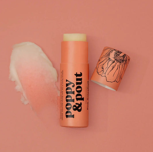 Pink Grapefruit Lip Balm by Poppy & Pout
