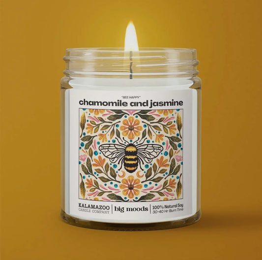 Bee Happy Soy Candle by Big Moods
