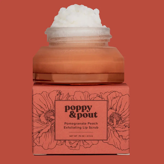 Pomegranate Peach Lip Scrub by Poppy & Pout